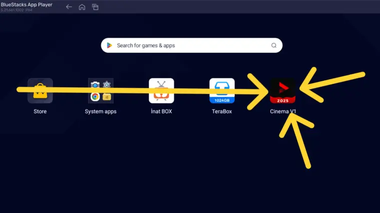 ícone do app Cinema Red e Black no BlueStacks