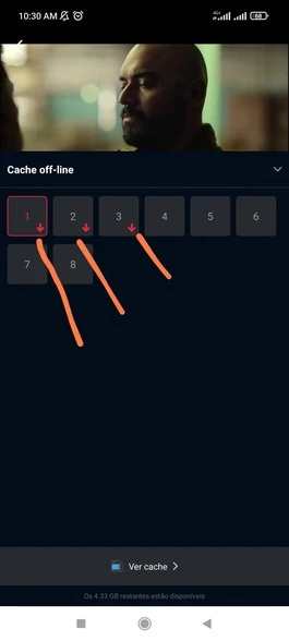 Como baixar vídeos no Cinema Apk e assistir offline em 2025 3 toque para baixar opções de vídeos, múltiplos episódios
